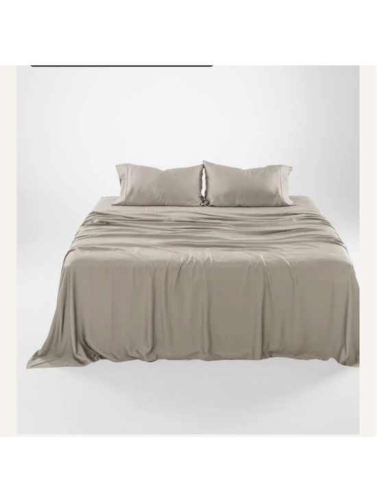 Olive + Crate Other - Olive & Crate 100% EUCALYPTUS TENCEL-QUEEN Sheet Set Taupe Sand